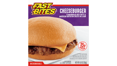 Fast Bites Flamebroiled Beef Cheeseburger