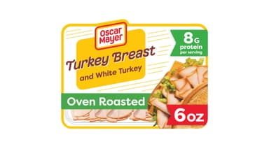 Oscar Mayer Oven Roasted Turkey Breast and White Turkey Deli Meat